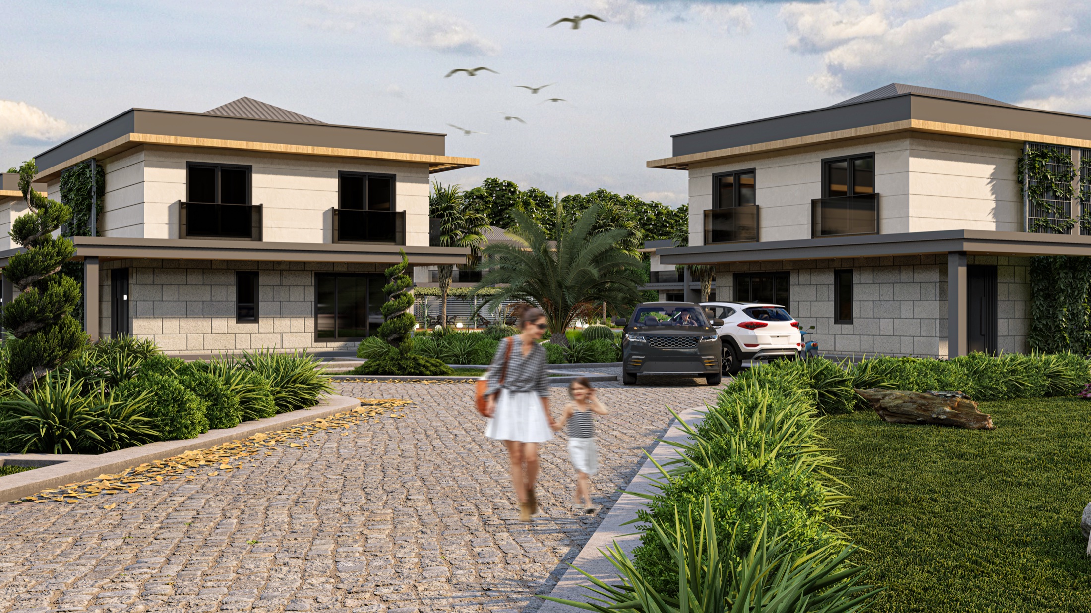 Novara Sapanca site içi villa yolu